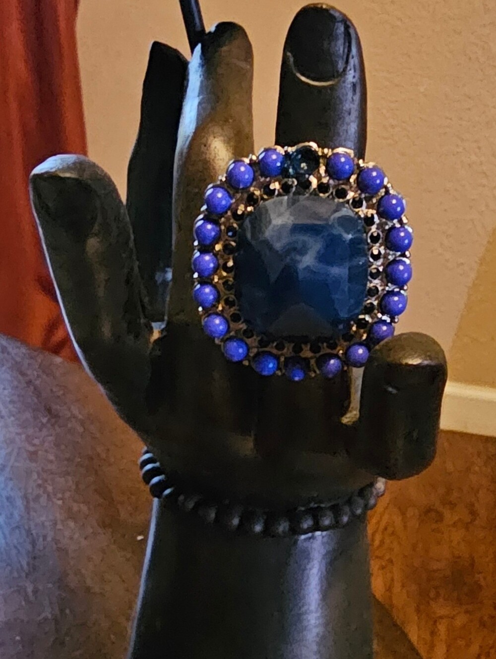 Statement Blue Stone Cocktail Ring